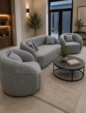 2 Seater and 1,1 Seater Light Ash Color Sofa