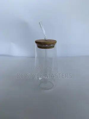 Elegant Glass Tumbler With Bamboo Lid and Reusable Straw