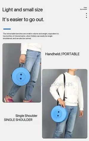Retractable/Foldable Adjustable Height Thickened Plastic Stool