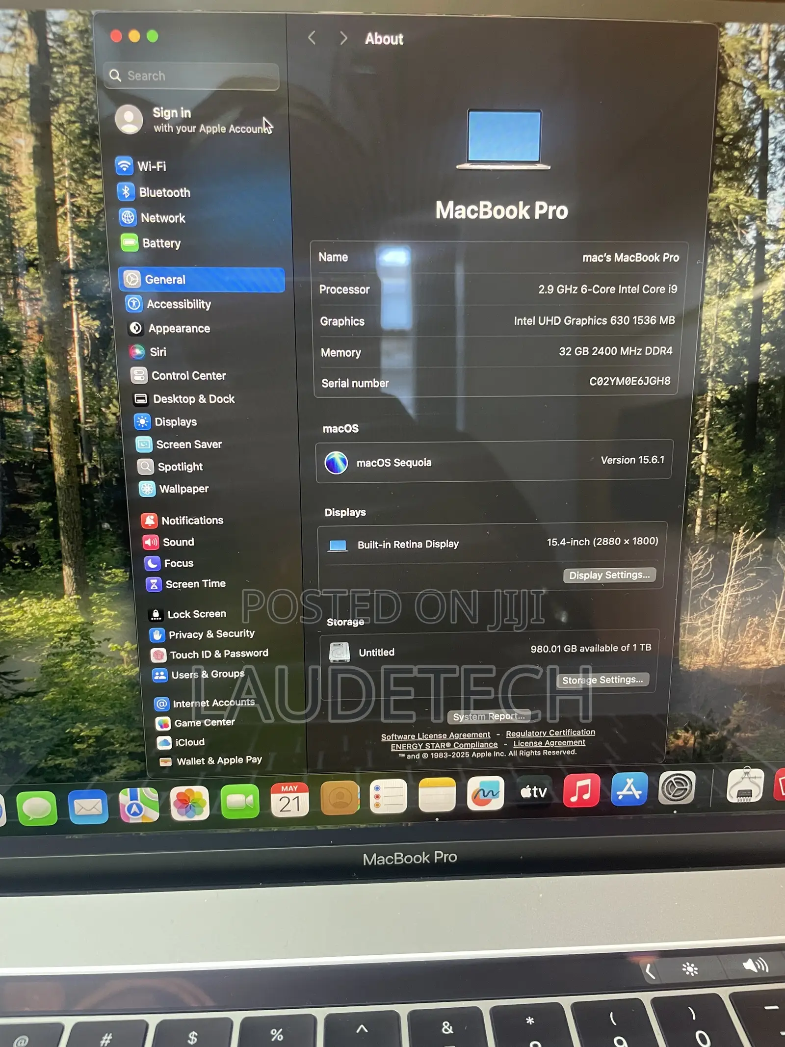 Laptop Apple MacBook Pro 2018 32GB Intel Core i9 SSD 1T