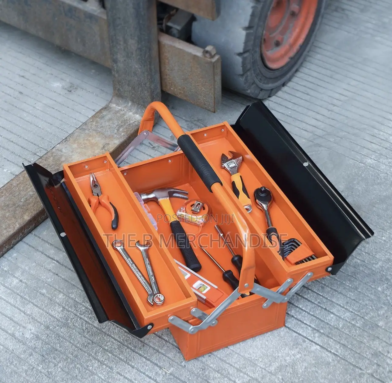 Empty Mechanical Metal Tools Box