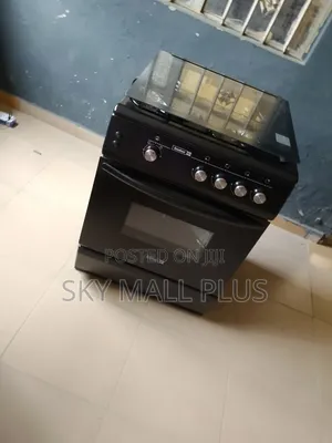 Black Scanfrost Gas Cooker With Easy Controls