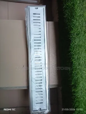 Modern 60cm Stainless Steel Linear Floor Drain – Sleek Shower Grate