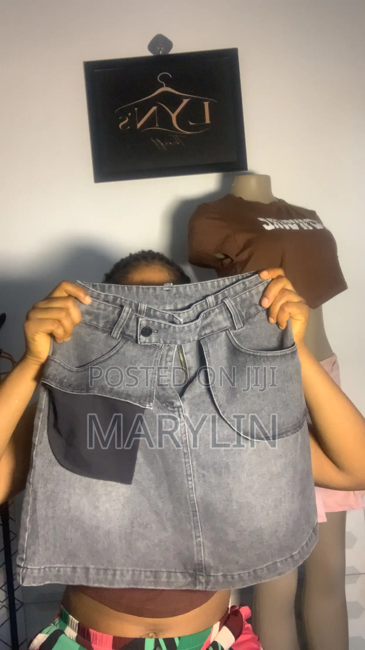 Demin Mini Skirt