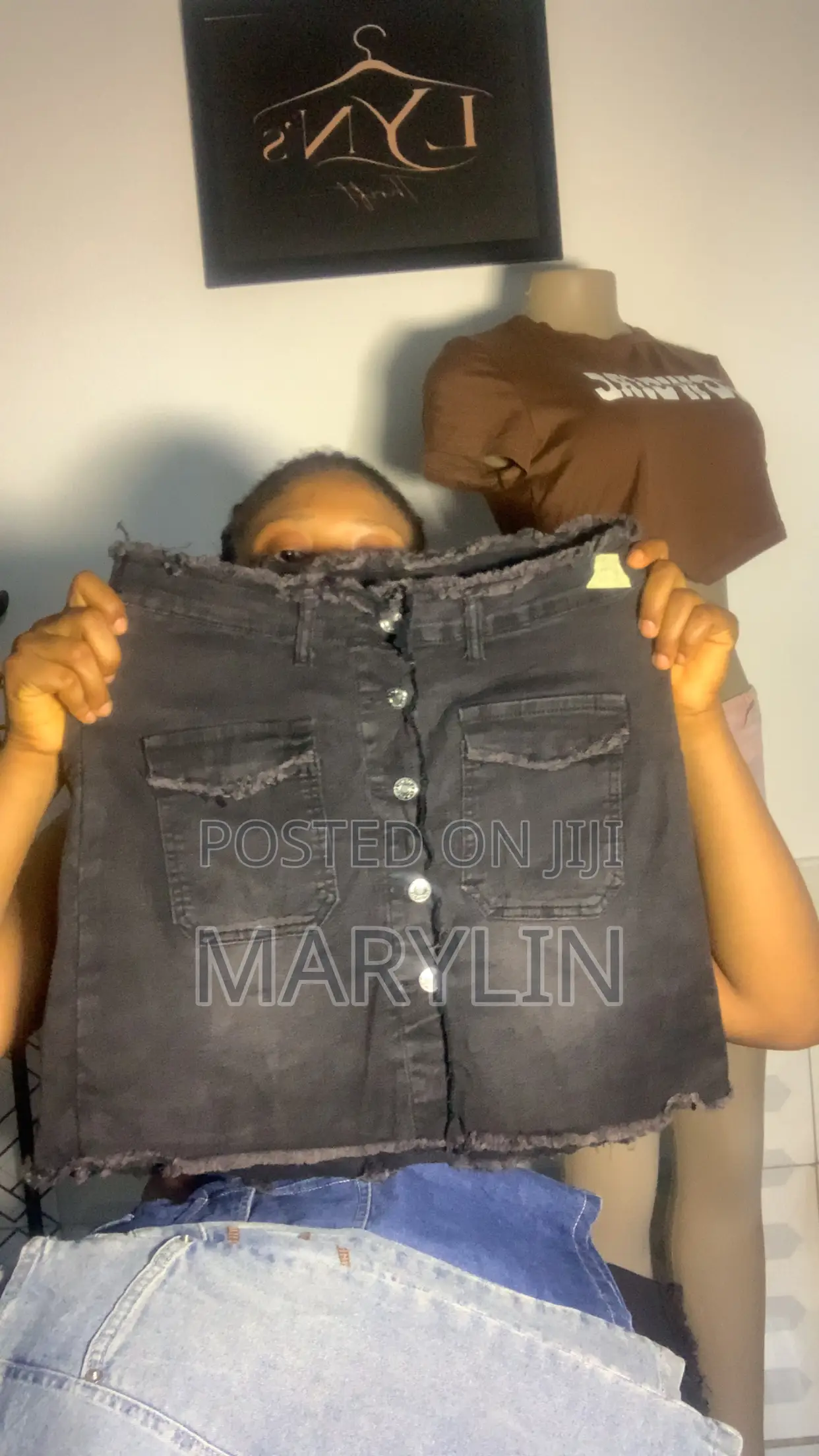 Demin Mini Skirt