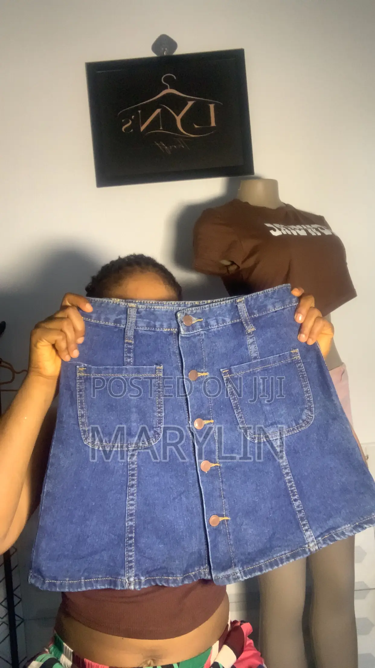Demin Mini Skirt