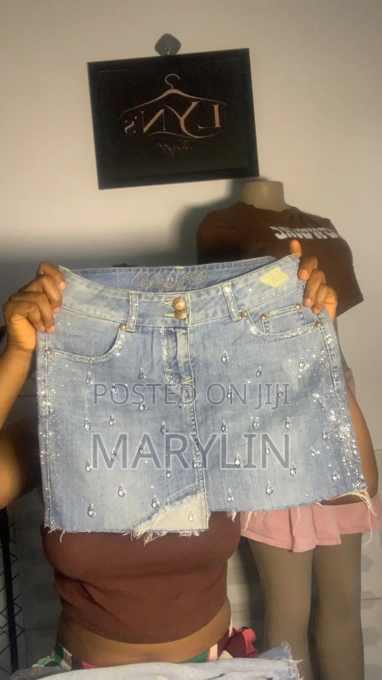 Demin Mini Skirt