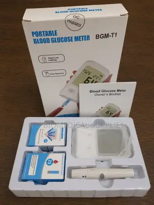Blood Glucometer LCD Digital Display Blood and Test Strips