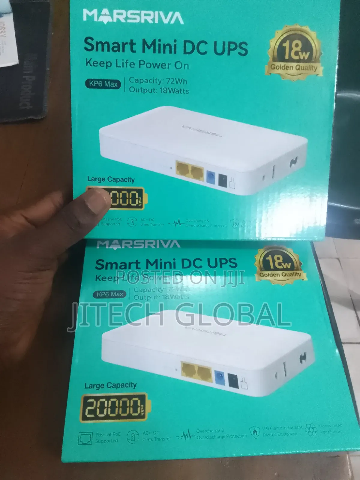 Marsriva 20000mah Smart Mini Dc Ups 18w