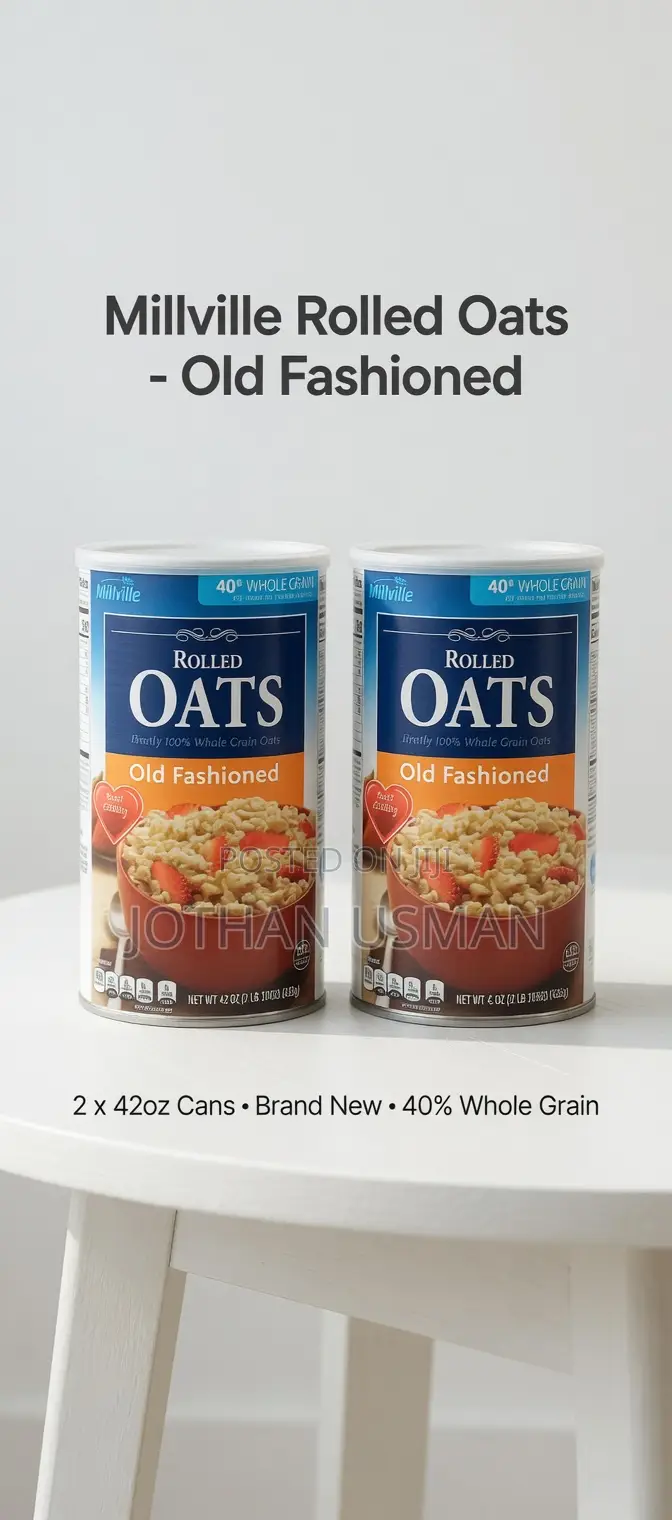 Millville Rolled Oats Old Fashioned - 42oz Each Sealed and Fresh