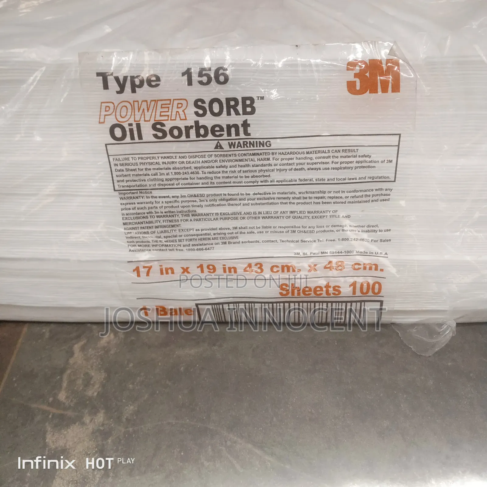 Oil Adsorbent Pad
