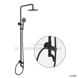 Single Handle Rain Shower [Black]