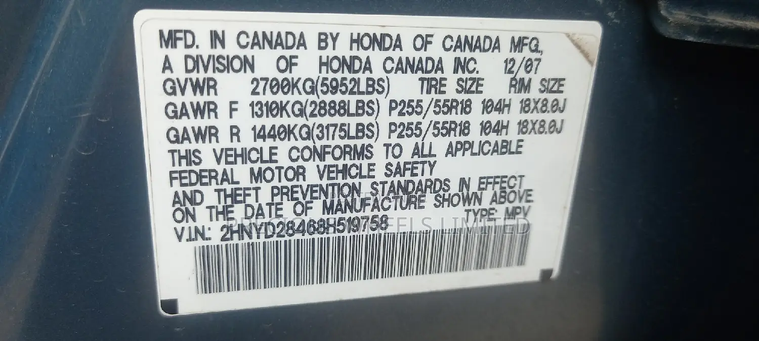 Acura MDX 2008 Blue