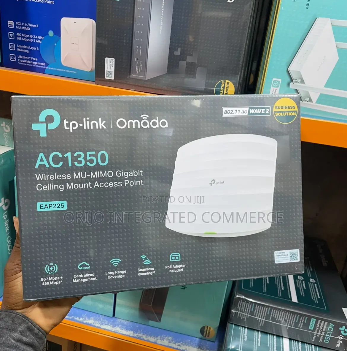 Tp-Link Eap225 Ac1350 Wireless Mu-Mimo Gigabit Ceiling Mount Access P