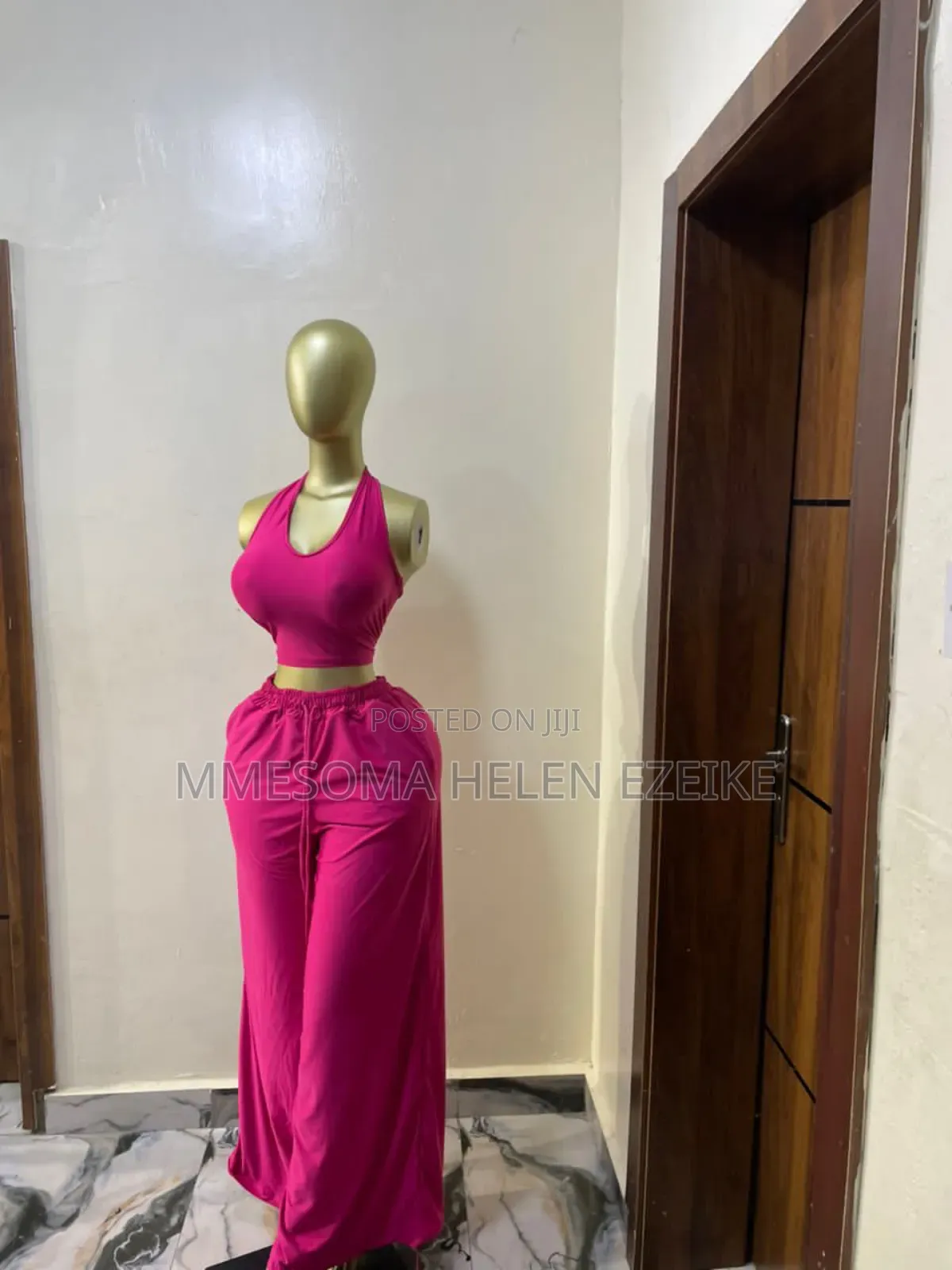 Open Back Tank Joggers Set