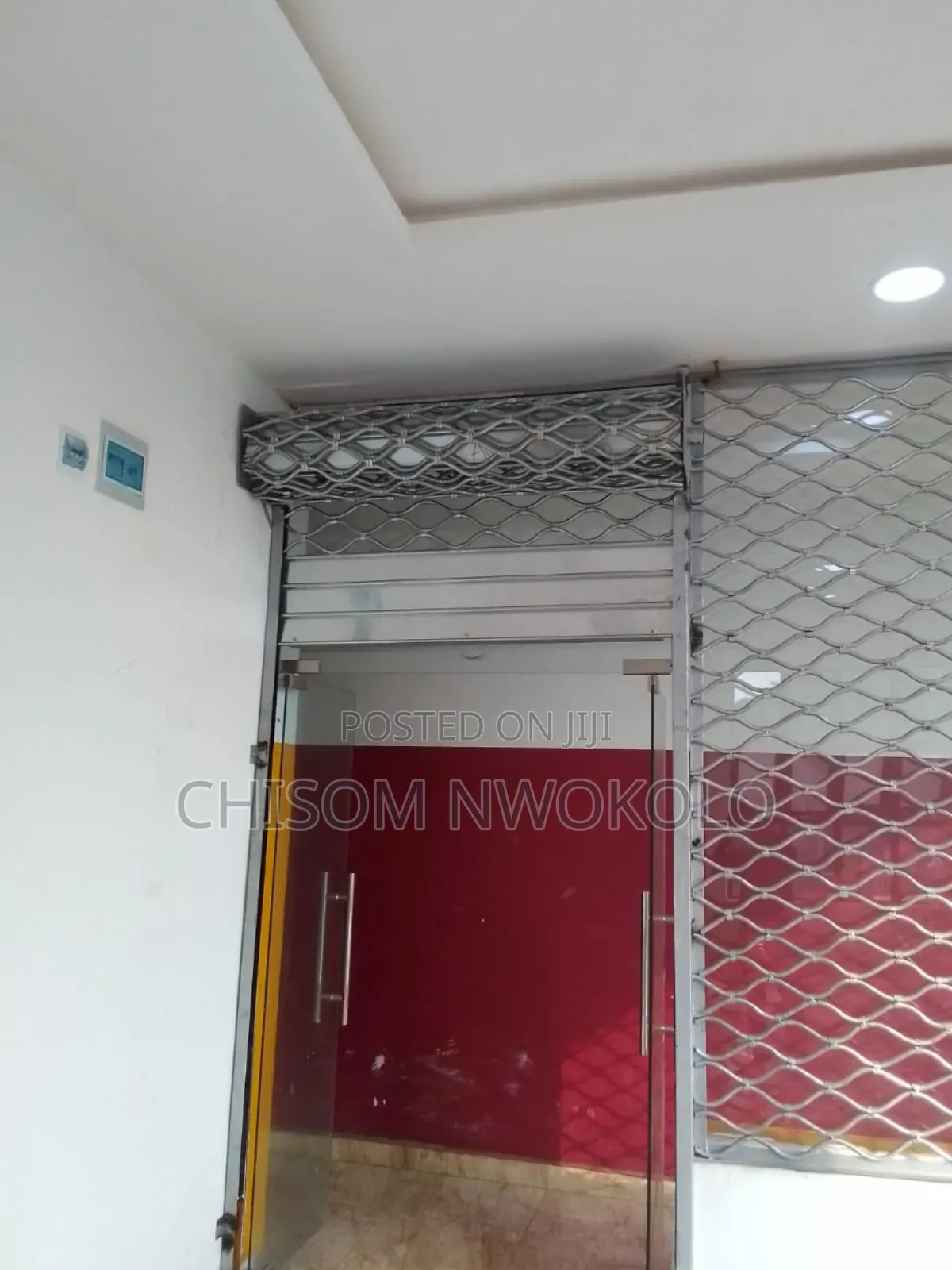 Glass Shelf, And Rolling Doors