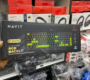 Gamenote Kb893l RGB Backlit 104 Keys Mechanical Keyboard
