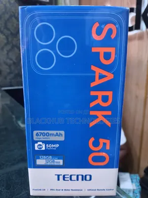 New Tecno Spark 50 128 GB Black