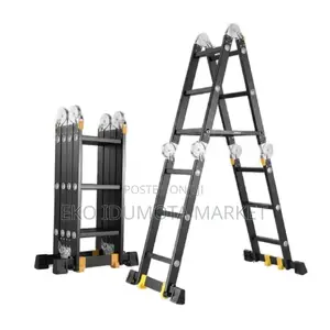 4x3 Foldable Black Ladder