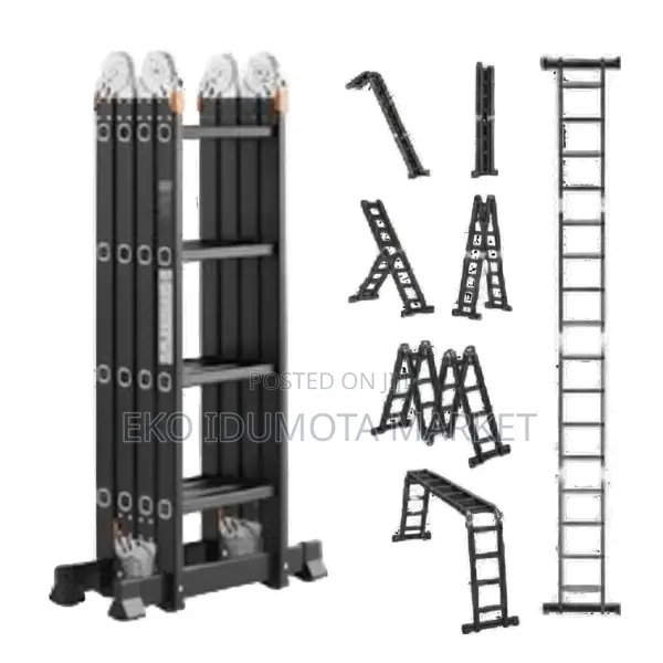 4x4 Foldable Black Ladder