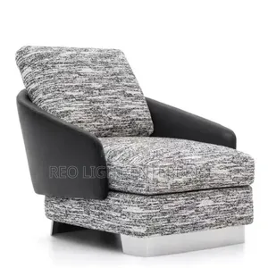 2 Set Light Luxury Single Sofa Italian Cloth Leather