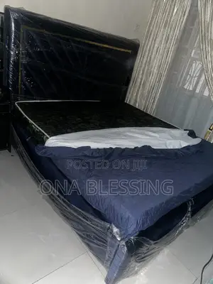 6x6 Padded Bed Frame With Semi-Orthopaedic Mattress for Sale