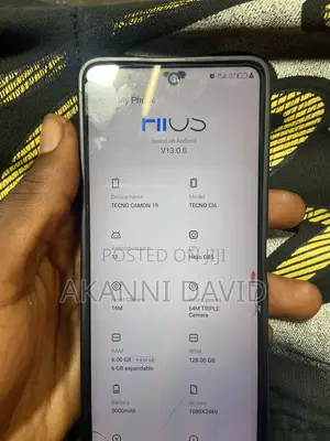 Tecno Camon 19 128 GB Black