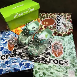 Original a Bathing Ape X Crocs Clogs