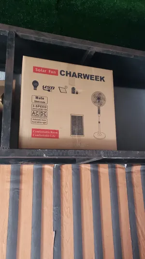 Charweek Solar 16 Inches Standing Fan