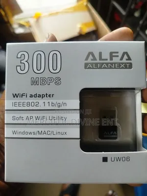 Alfa 300mbps Wi-fi Adapter (Uw06)