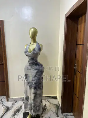 Grey Black Tie Dye Halter Maxi Dress