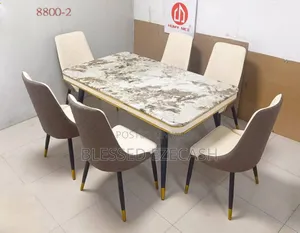 Good Quality Marble Dining Table by 6chair