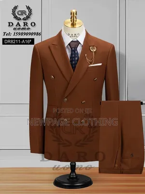 High Quality Turkish Double Breasted Suit