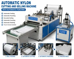 Automatic Nylon Cutting and Sealing Machine With Automatic Punching