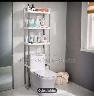 3layer Stainless High Quality Plastic Toilet Rack