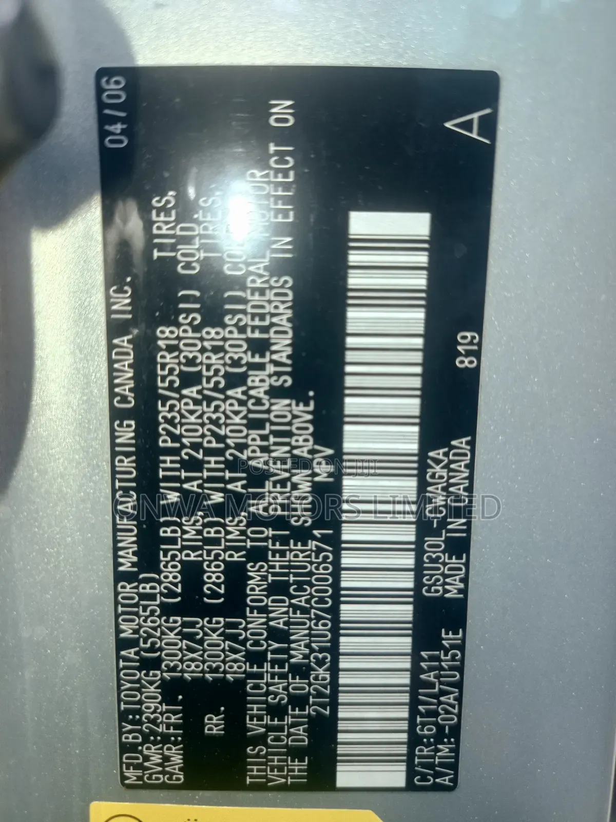 Lexus RX 350 2007 Teal