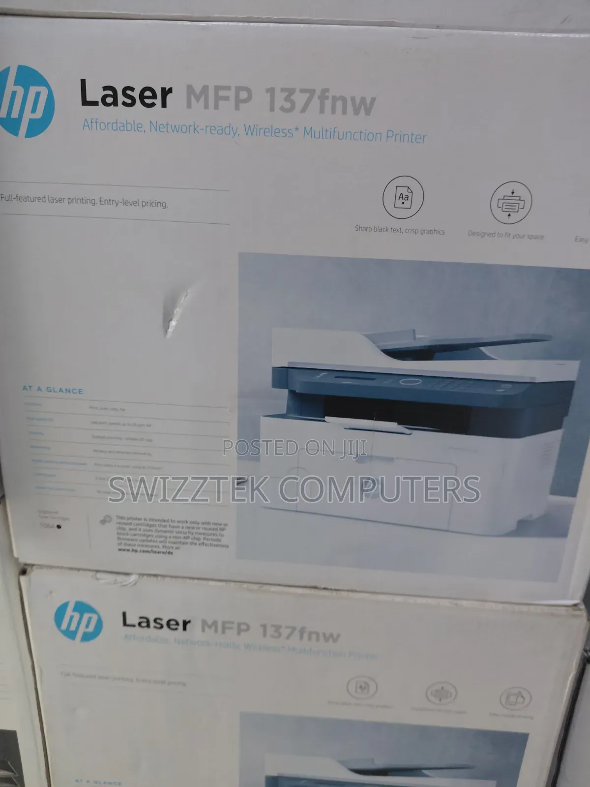 Hp Laserjet MFP 137fnw Monochrone Multi-Function Printer