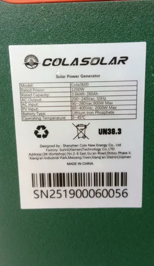 Cola Solar 3600