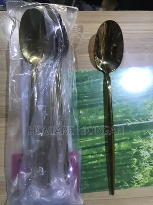 Pencil Gold and Silver Spoon 6pcs
