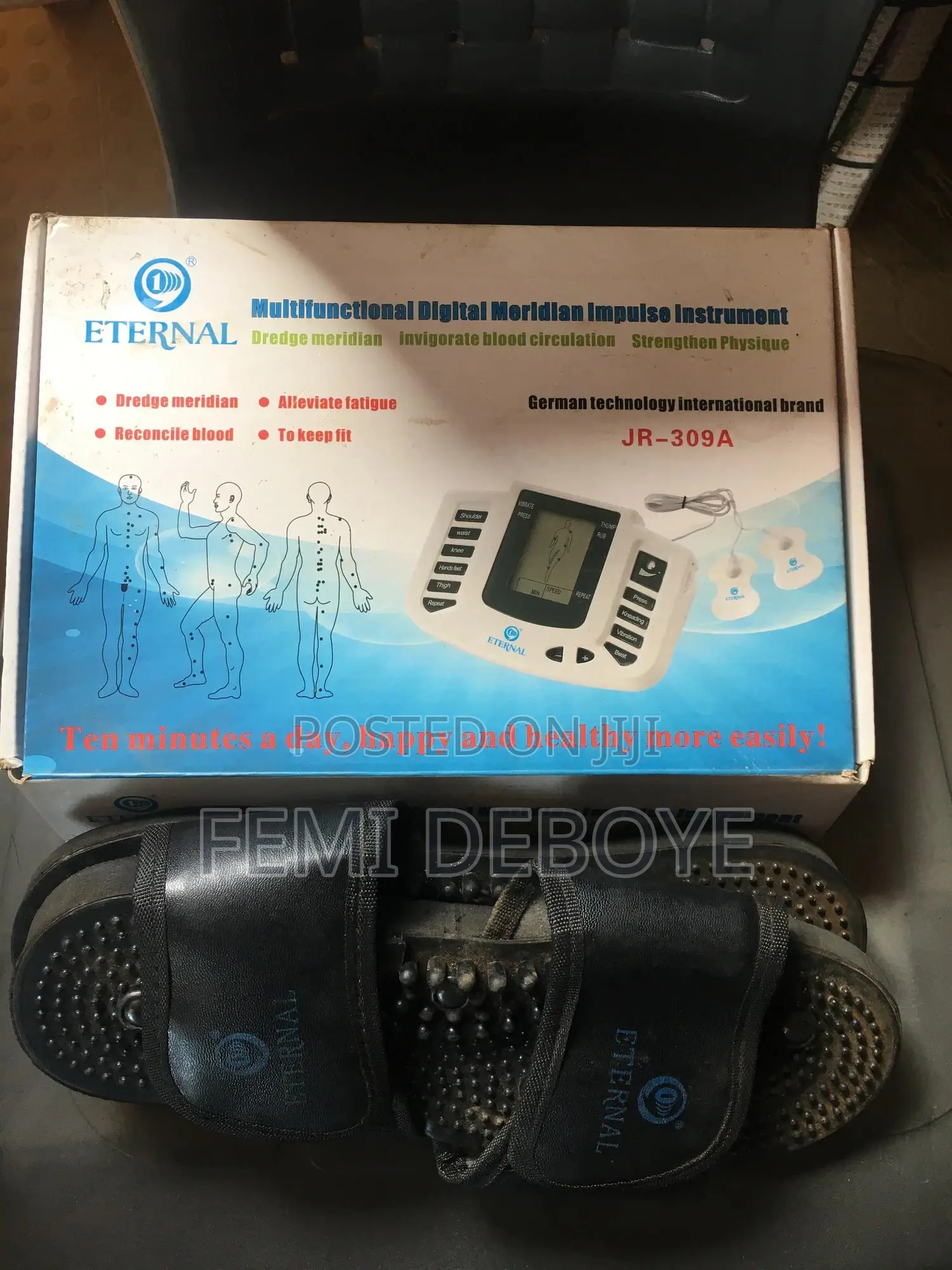 Electronic Impulse Massager Slippers.