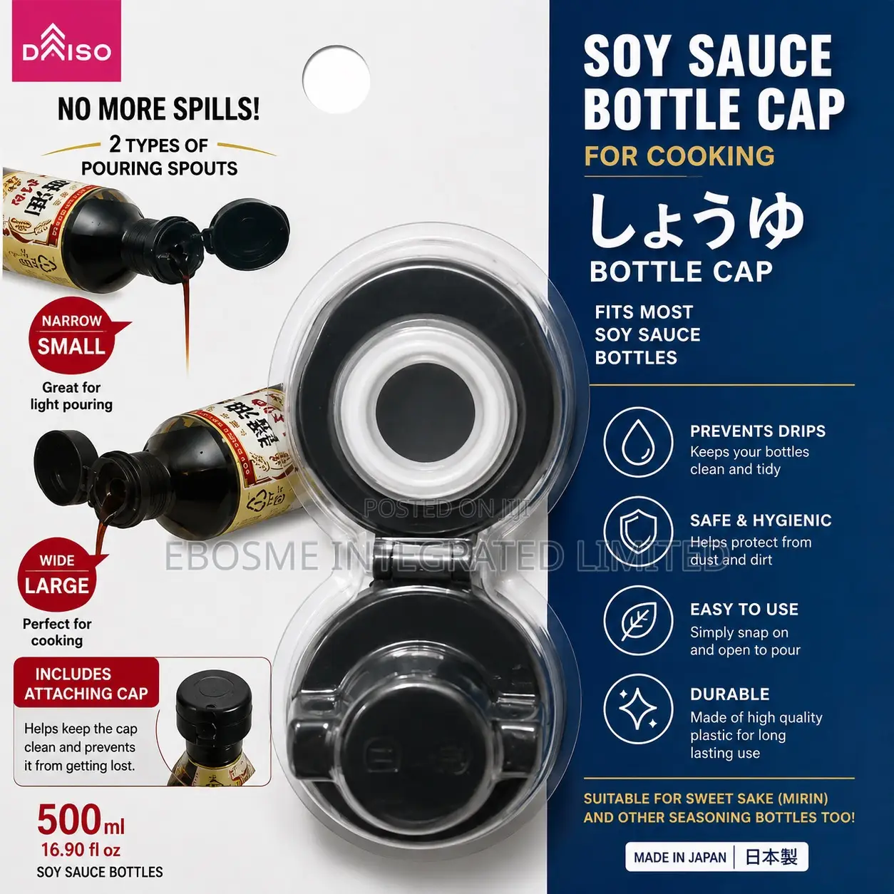 Soy Sauce Bottle Cap / Pouring Spout Cap