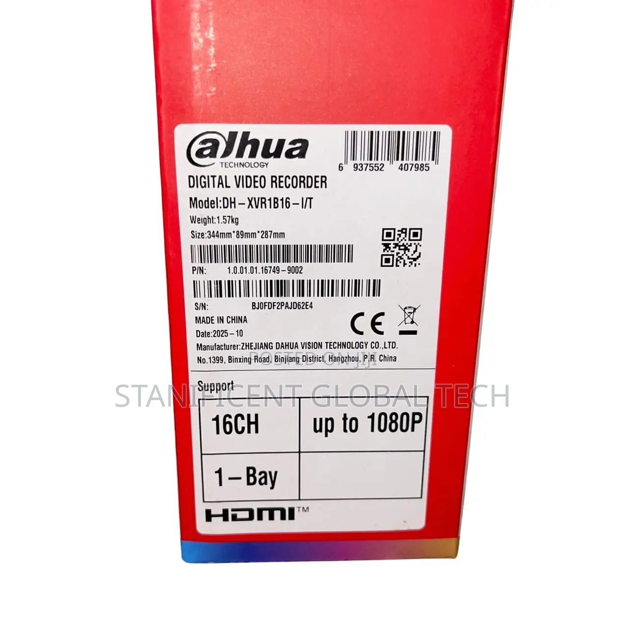 Dahua 2mp 16ch Two-Way Audio DVR