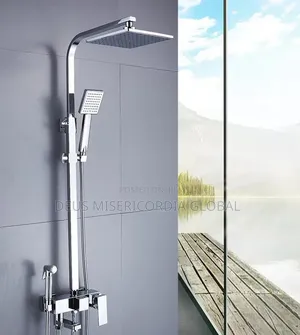 Stainless Steel Shower Mixer With Rainfall Head and Chrome Finish