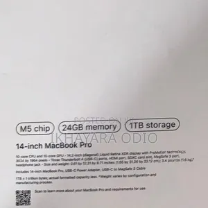 New Apple MacBook Pro 2026 M5 Max 16-inch 24GB Apple M5 Pro SSD 1T