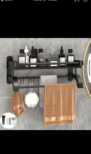 1layer Wall Rack With Towel Hanger