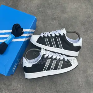 Adidas Superstar Black White Accents Luxury