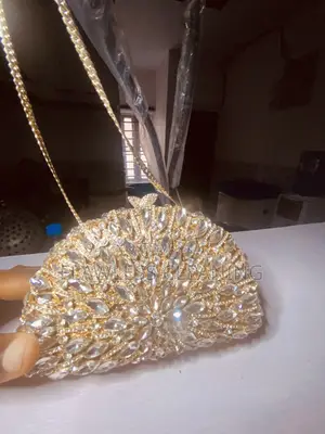 Gold Crystal Luxury Female Handbag