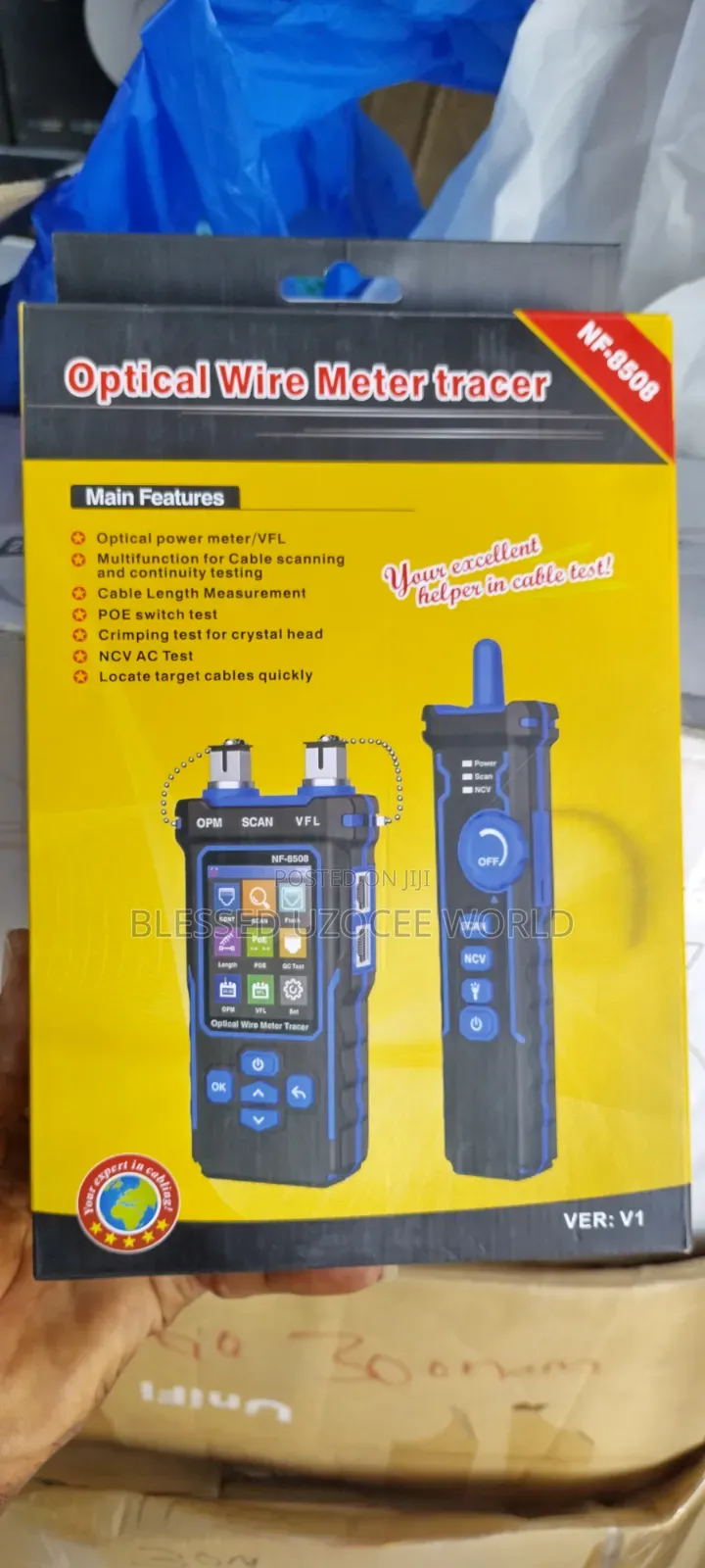 Noyafa Nf-8508 Optical/Rj45 Network Cable Meter Tracer Box Tester Tool
