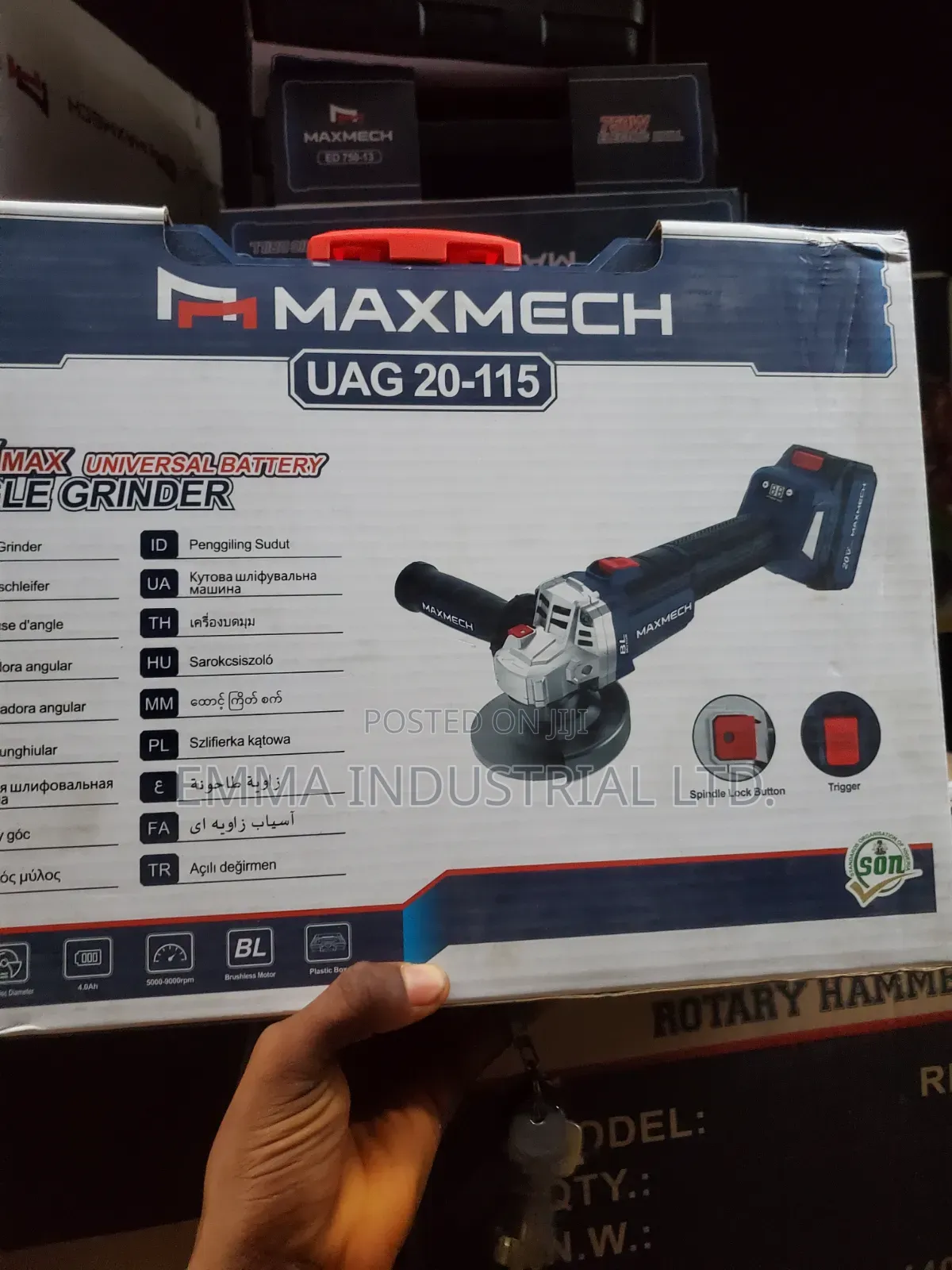 Maxmech Uag 20-115 Cordless Angle Grinder