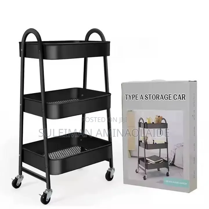 High Quality 3layer Metal Utility Cart Kitchen